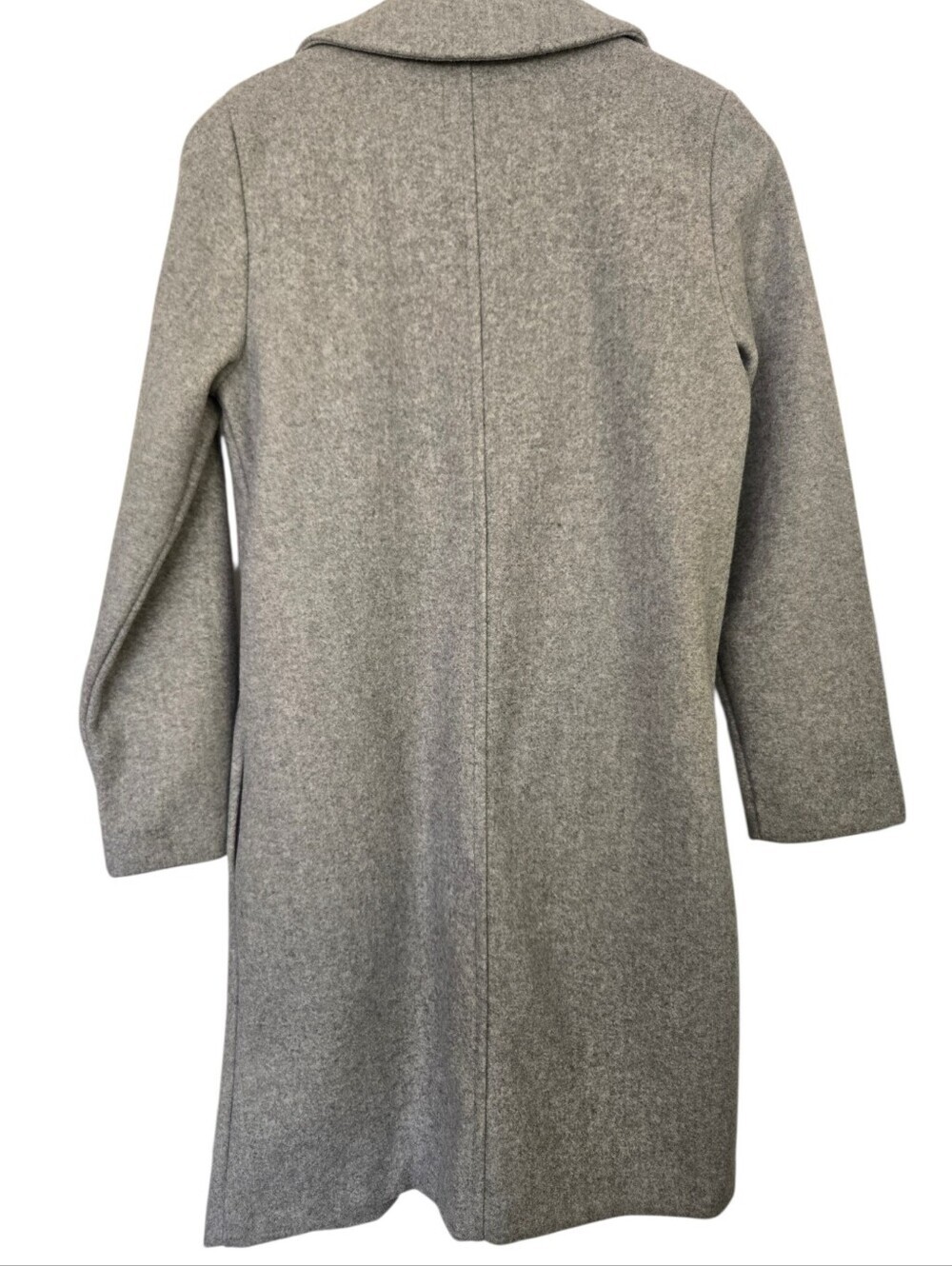 Zara Gray Longline Open Front Coat | Size Small - Picture 3 of 4